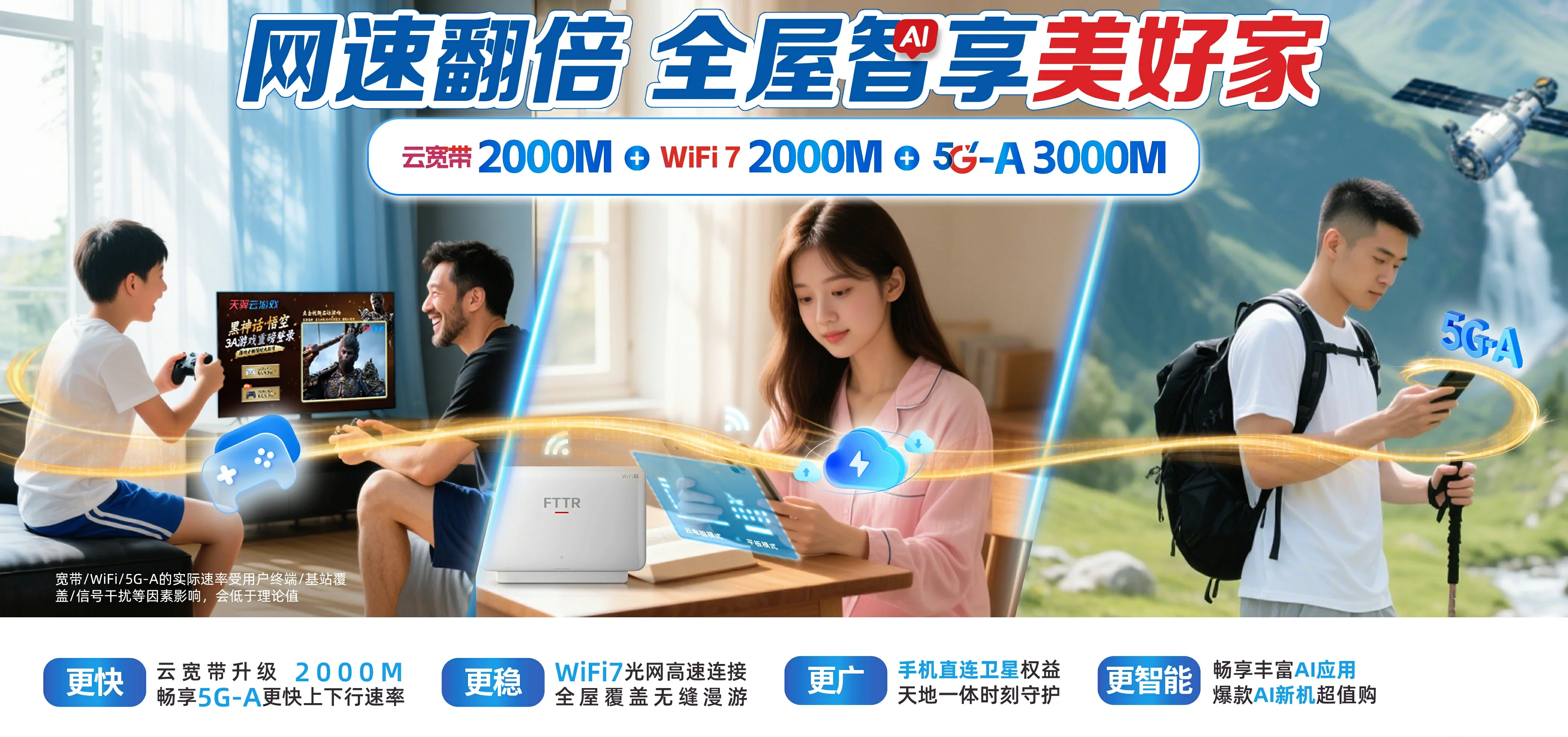 中国电信 晋宁区电信宽带 宽带套餐